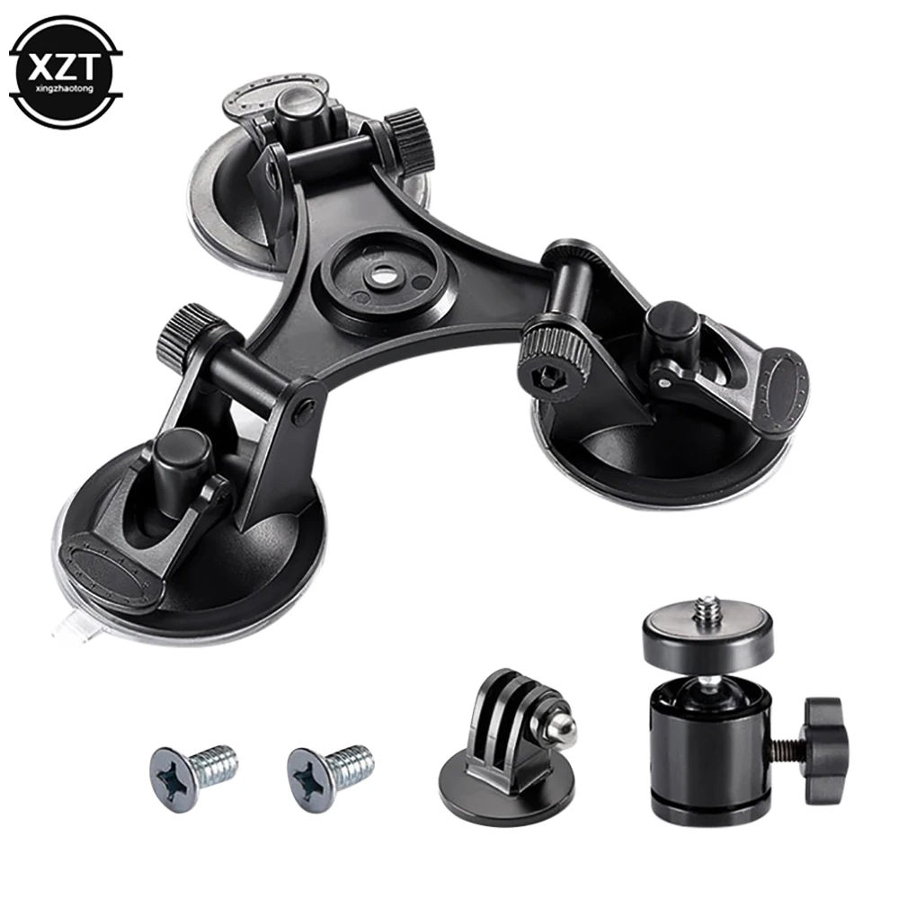 Car Suction Cup Glass Holder Triangle Low angle + 1/4" tripod Adapter Mount Accessory for Gopro hero7/6/5/2/3/3+/4 Camera
Car Suction Cup Glass Holder Triangle Low angle + 1/4" tripod Adapter Mount Accessory for Gopro hero7/6/5/2/3/3+/4 Camera