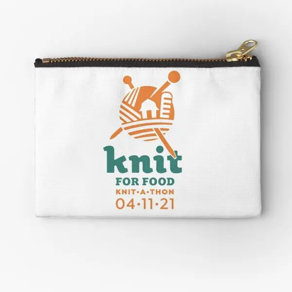 

Knit For Food Merch Zipper Pouches Pocket Socks Women Men Panties Small Key Packaging Wallet Money Pure Coin Bag Underwear