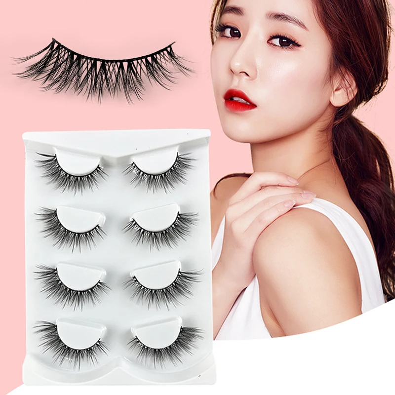 4 Pairs Lash Extension Cross Long False Eyelashes End Eye Elongated Winged Fake Eyelash Natural Fairy Eye Nude Makeup Tools
4 Pairs Lash Extension Cross Long False Eyelashes End Eye Elongated Winged Fake Eyelash Natural Fairy Eye Nude Makeup Tools