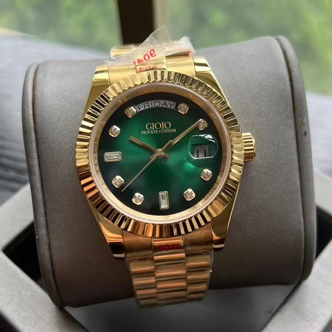 Роскошные мужские автоматические механические часы из нержавеющей стали, серебристые, желтые, розовые, золотистые, зеленые, дневные, со стразами, синие, белые, 36 мм, 41 мм
Роскошные мужские автоматические механические часы из нержавеющей стали, серебристые, желтые, розовые, золотистые, зеленые, дневные, со стразами, синие, белые, 36 мм, 41 мм