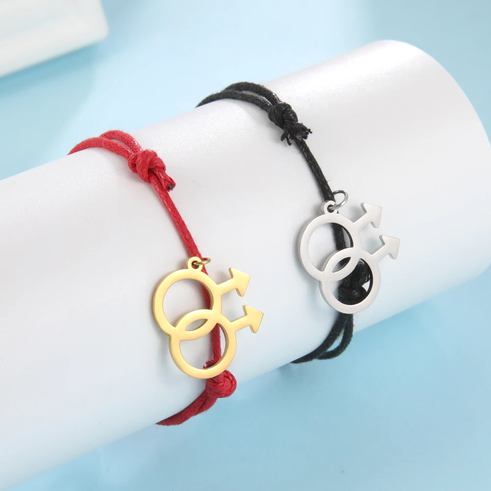 Male Female Symbol Pendant Bracelet Stainless Steel Adjustable Bracelet for Men Women Fashion Jewelry for Birthday Gifts
Male Female Symbol Pendant Bracelet Stainless Steel Adjustable Bracelet for Men Women Fashion Jewelry for Birthday Gifts