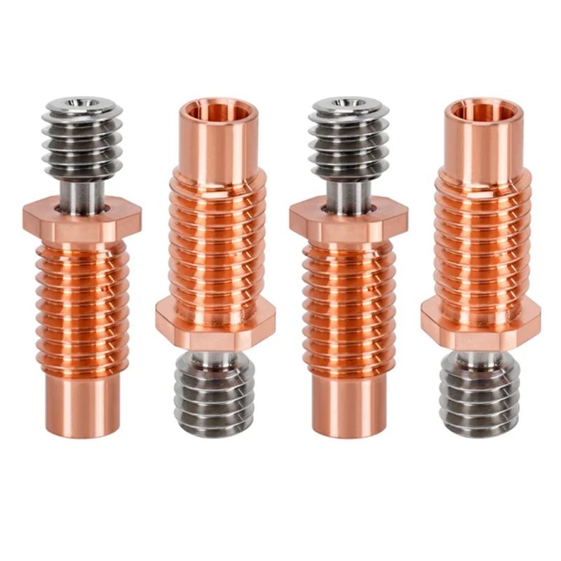 4Pcs Printer Nozzle Throat Heatbreak For E3D V6 Brass Copper Throat Heater Block For 1.75Mm V6 Hotend Heater Block
4Pcs Printer Nozzle Throat Heatbreak For E3D V6 Brass Copper Throat Heater Block For 1.75Mm V6 Hotend Heater Block