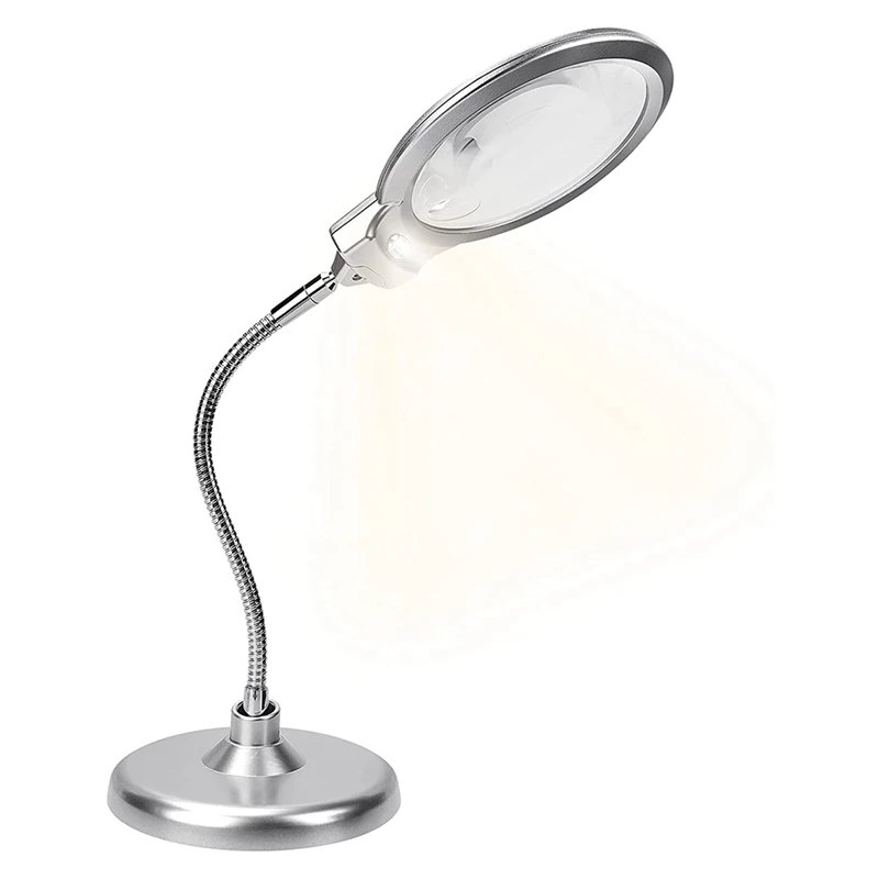 2X 5X Desktop Magnifying Glasses With Light And Stand Hands Free Led Magnifying Glass 360 Degree Flexible Magnifier Lamp
2X 5X Desktop Magnifying Glasses With Light And Stand Hands Free Led Magnifying Glass 360 Degree Flexible Magnifier Lamp