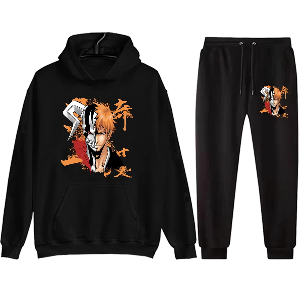 Anime Bleach Men's Sets Winter Hoodie Long Pants Fashion Harajuku Hip Hop Streetwear
Anime Bleach Men's Sets Winter Hoodie Long Pants Fashion Harajuku Hip Hop Streetwear