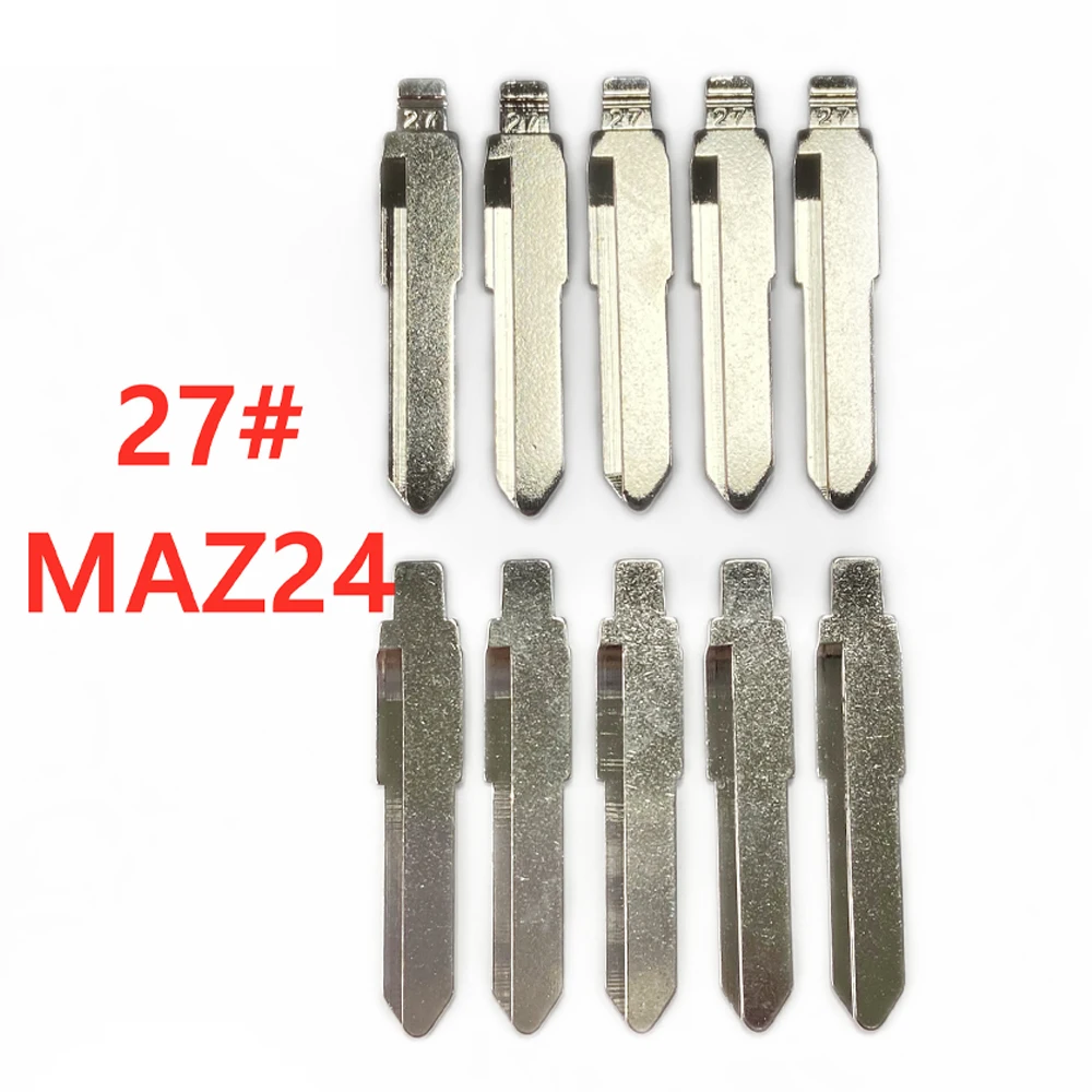 Brand New 10pcs/lot #27 MAZ24 Metal Blank Uncut Flip KD/VVDI Remote Key Blade Auto Replacement Parts For Mazda M2 M3 M5 M6 M8
Brand New 10pcs/lot #27 MAZ24 Metal Blank Uncut Flip KD/VVDI Remote Key Blade Auto Replacement Parts For Mazda M2 M3 M5 M6 M8