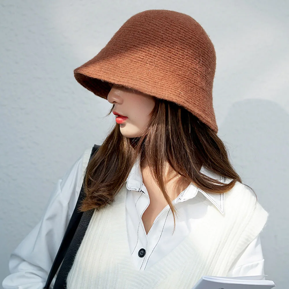 Female Fashion Knitted Thicken Winter Warmer Fishing Cap Warm Hats Bucket Hat Felt Wool Hat
Female Fashion Knitted Thicken Winter Warmer Fishing Cap Warm Hats Bucket Hat Felt Wool Hat