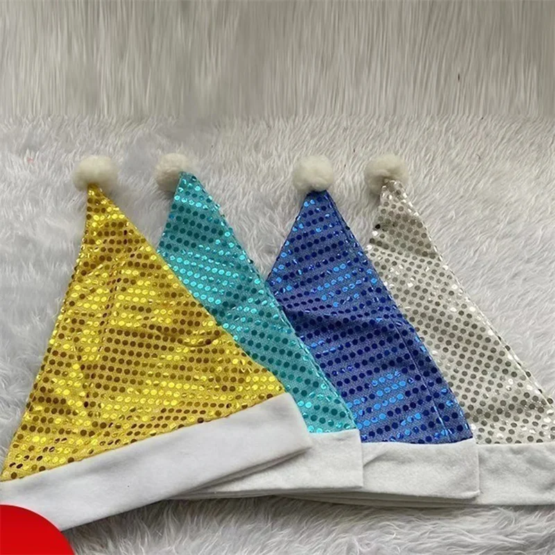 Four Colors Santa Claus Sequins Hats Caps Christmas Decor Hat Adult Hats Xmas New Year's Gifts Home Party Supplies
Four Colors Santa Claus Sequins Hats Caps Christmas Decor Hat Adult Hats Xmas New Year's Gifts Home Party Supplies