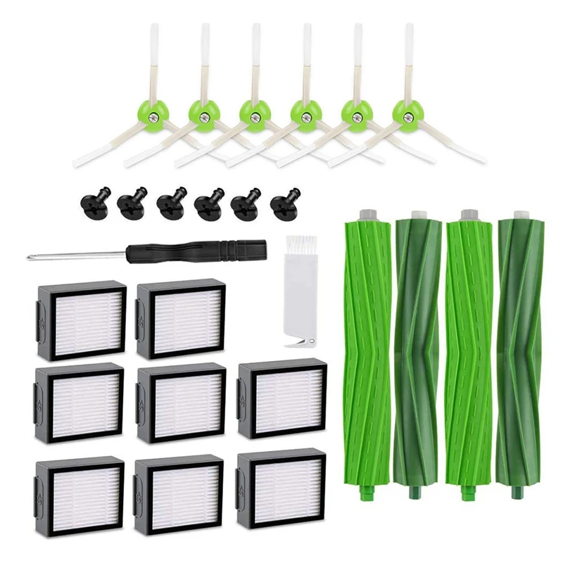 26Pcs Side Brushes & Hepa Filters For Irobot Roomba I7 I7+ E5 E6 I Series Robot Vacuum Cleaner Parts Replacement Kit
26Pcs Side Brushes & Hepa Filters For Irobot Roomba I7 I7+ E5 E6 I Series Robot Vacuum Cleaner Parts Replacement Kit