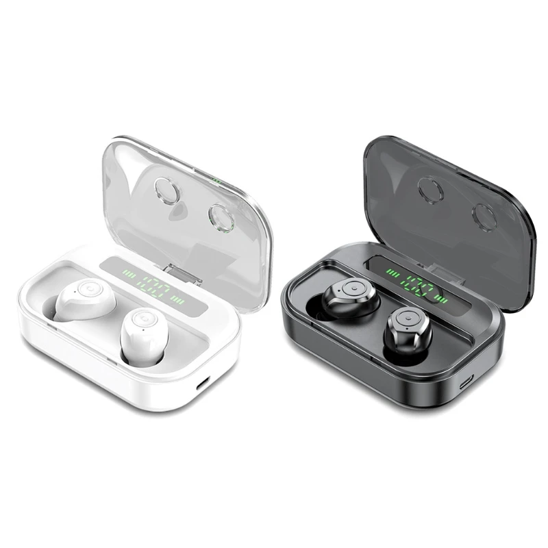 Wireless Earphones with 800mAh Charging Box Capacity Can charging Smartphone E1YA
Wireless Earphones with 800mAh Charging Box Capacity Can charging Smartphone E1YA