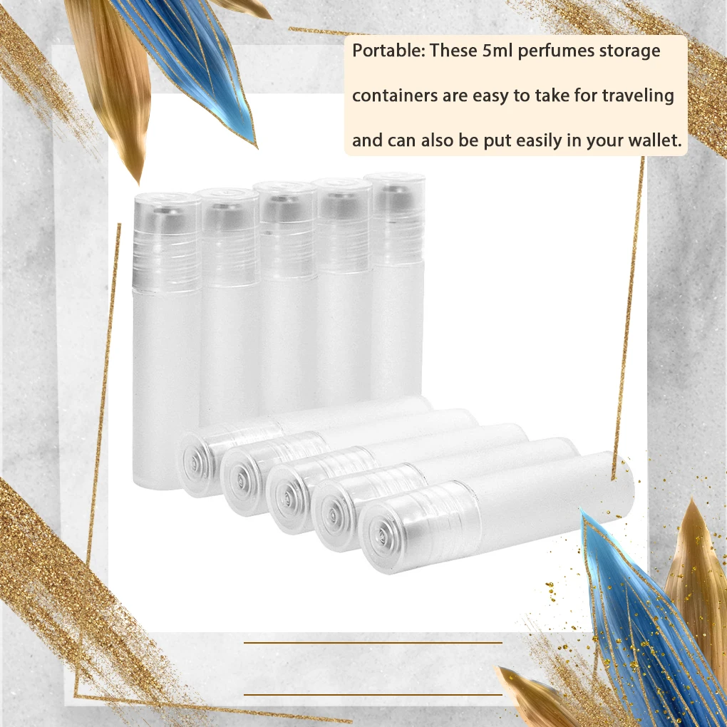 10PCS 5ml Plastic Roller Bottles Empty Clear With Roll On Empty Cosmetic Essential Oil Vial For Traveler With Glass Ball
10PCS 5ml Plastic Roller Bottles Empty Clear With Roll On Empty Cosmetic Essential Oil Vial For Traveler With Glass Ball