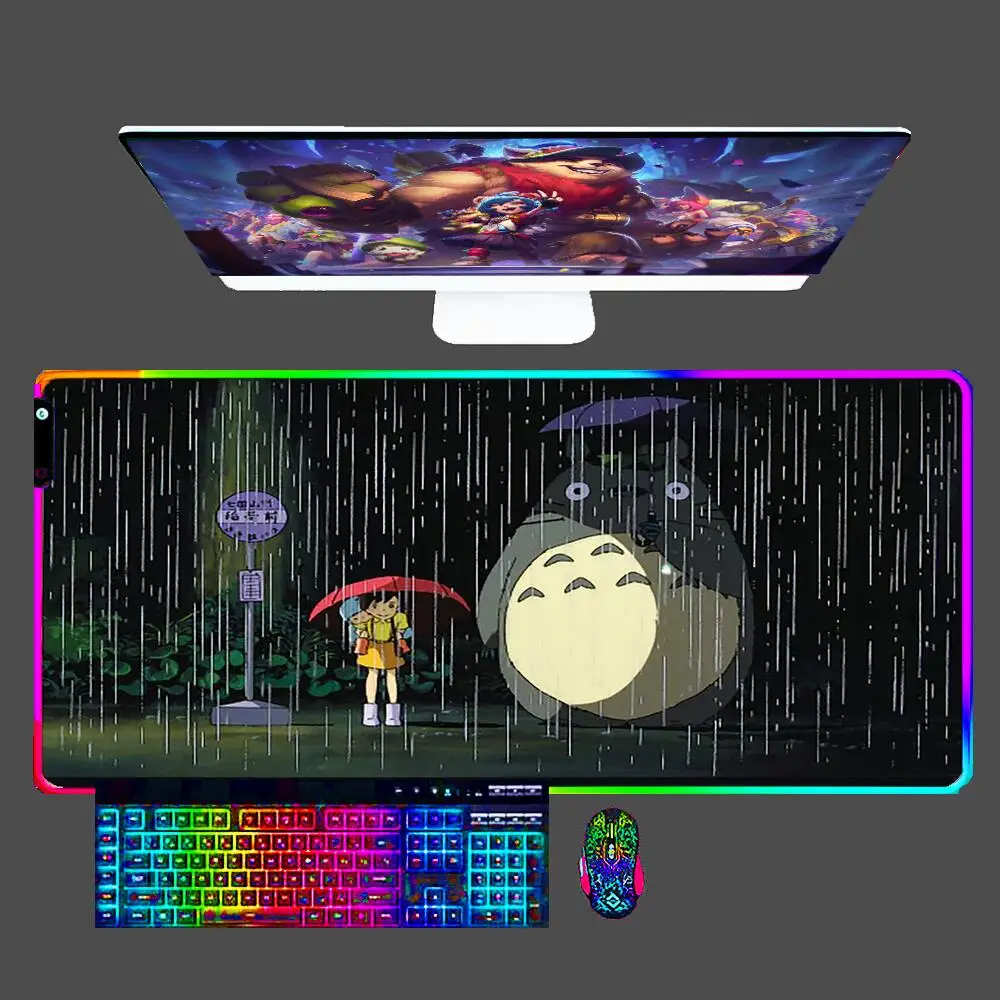 Japan Anime Totoro Kawaii RGB Mouse Pad Gamer Gaming Accessories Varmilo Keyboard PC Computer Desk Mat Carpet CSGO LED Mousepad
Japan Anime Totoro Kawaii RGB Mouse Pad Gamer Gaming Accessories Varmilo Keyboard PC Computer Desk Mat Carpet CSGO LED Mousepad