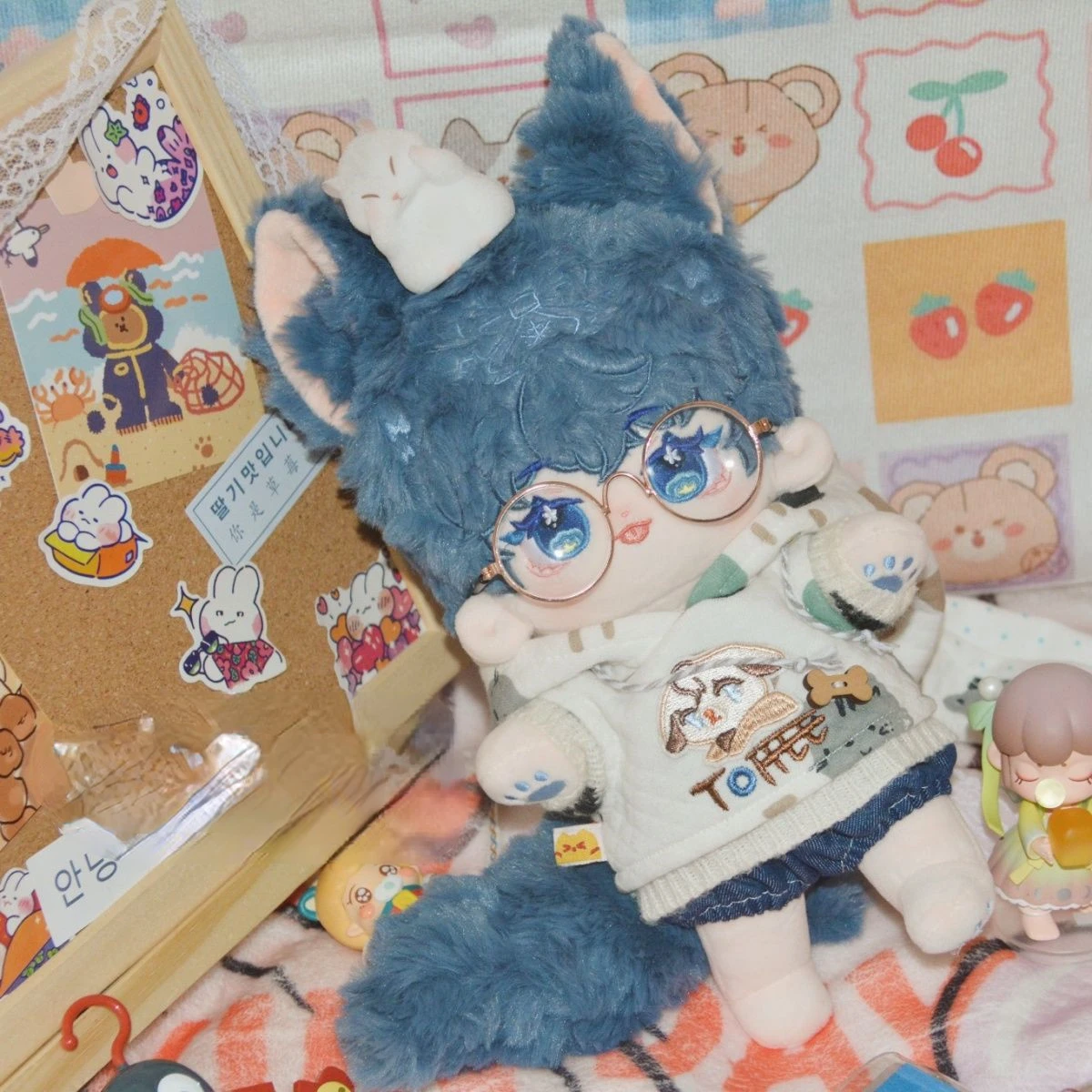Игрушка плюшевая Kprop Star IdoI Blue Yuki Fox Plushiem 20 см |