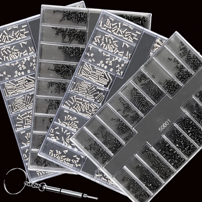 500pcs 18 Kinds Phillips Small Screw Boxed Glasses Watch Notebook Mini Mechanical Combination Repair Screw Hardware
500pcs 18 Kinds Phillips Small Screw Boxed Glasses Watch Notebook Mini Mechanical Combination Repair Screw Hardware