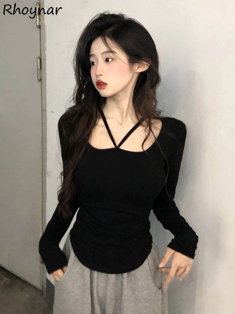 Pure T-shirts Women Autumn Slim All-match Square Collar Футболка Женский Korean Style Soft Chic Tender Popular Simple Young Ins
Pure T-shirts Women Autumn Slim All-match Square Collar Футболка Женский Korean Style Soft Chic Tender Popular Simple Young Ins