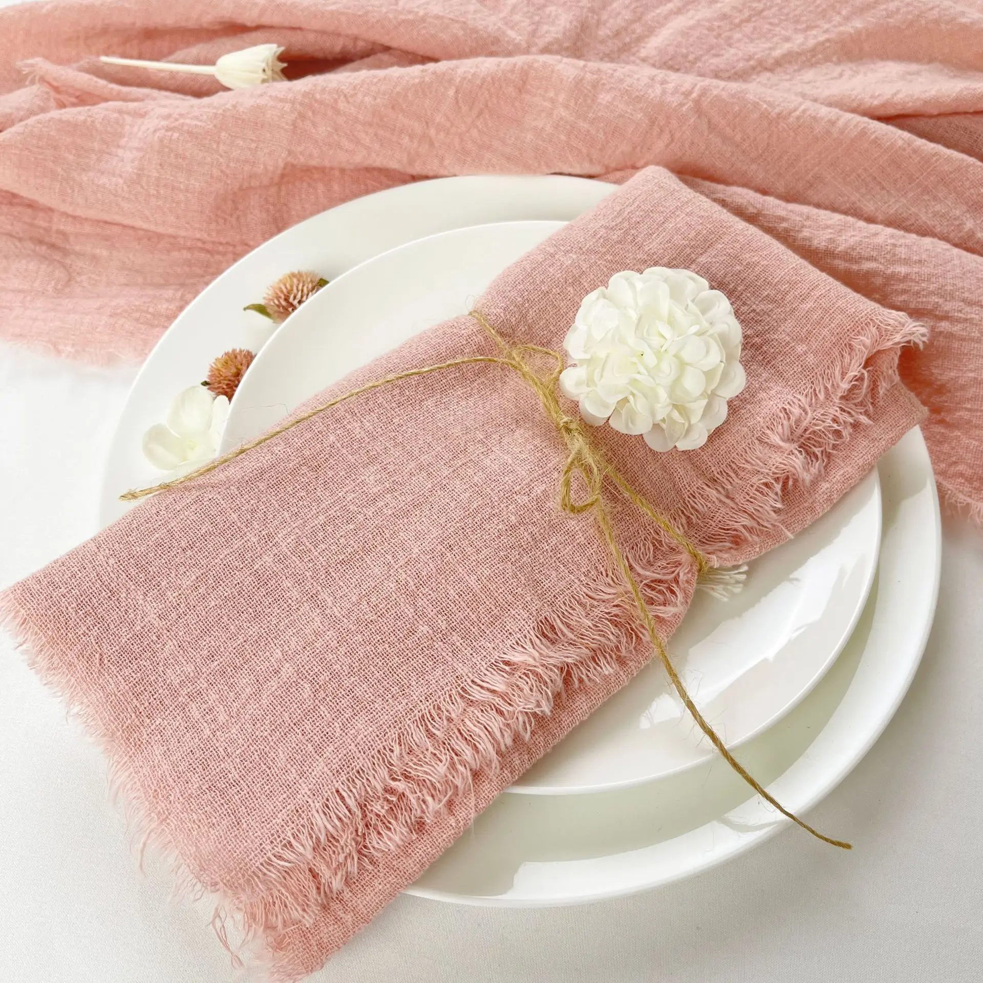 50pcs Napkins Cotton Cloth 42*42cm Rustic Gauze Hanky Tea Towel Dining Place Mats Wedding Supplies Linen Home Table Decor
50pcs Napkins Cotton Cloth 42*42cm Rustic Gauze Hanky Tea Towel Dining Place Mats Wedding Supplies Linen Home Table Decor