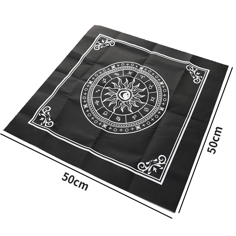 1PC 50*50CM Tarot Tablecloth Divination Tarot Card Pad Pendulum Pentacle Runes Cloth
1PC 50*50CM Tarot Tablecloth Divination Tarot Card Pad Pendulum Pentacle Runes Cloth