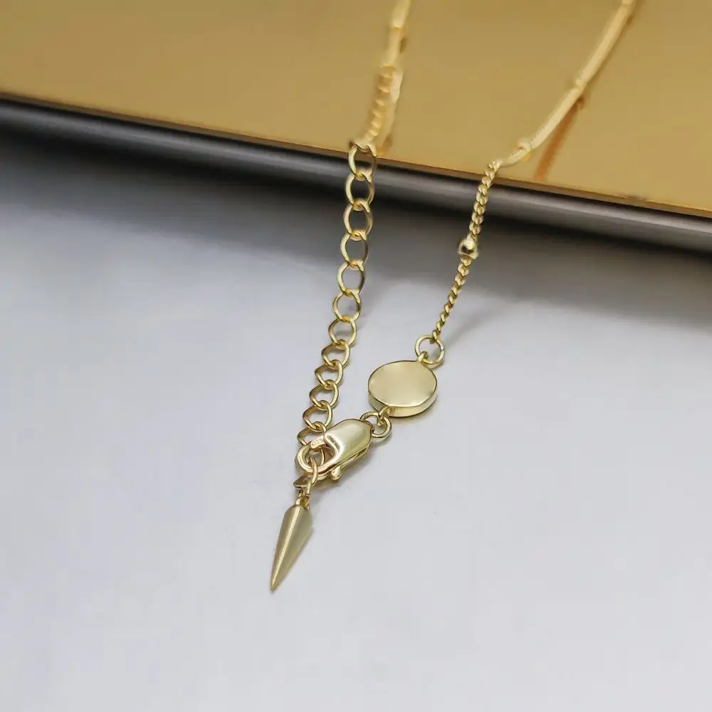 HESHI Chic Minimalist 14K Gold Plated Cone Pendant Necklace for Woman Student
HESHI Chic Minimalist 14K Gold Plated Cone Pendant Necklace for Woman Student