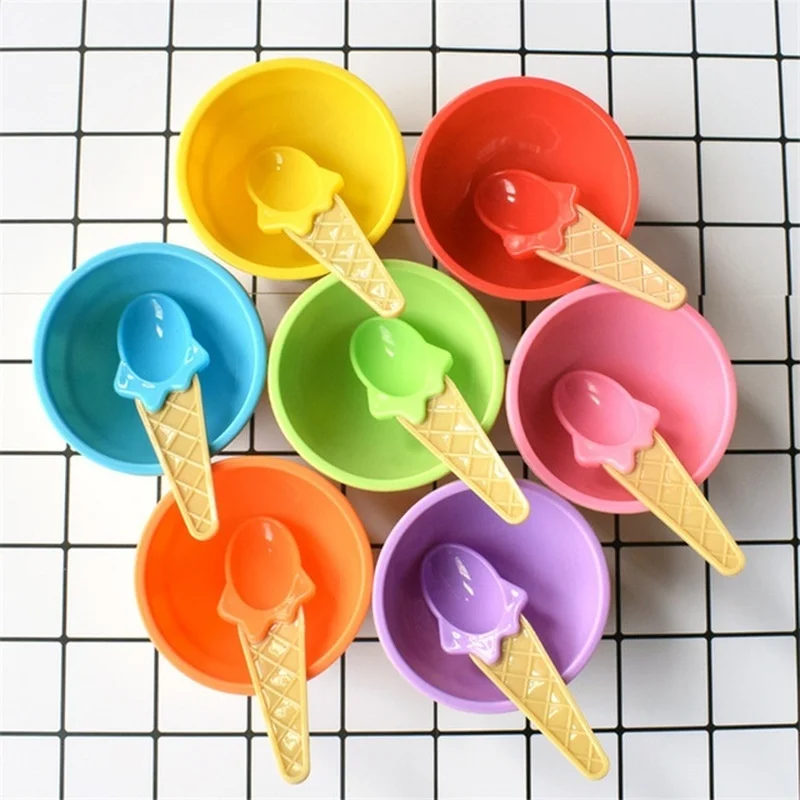Ice Cream Bowl Set Double Layer Plastic Cup Creative Mixing Bowl Ice Cream Cone Shape DIY Ice Cream Tools Icecream Bowl Spoon
Ice Cream Bowl Set Double Layer Plastic Cup Creative Mixing Bowl Ice Cream Cone Shape DIY Ice Cream Tools Icecream Bowl Spoon