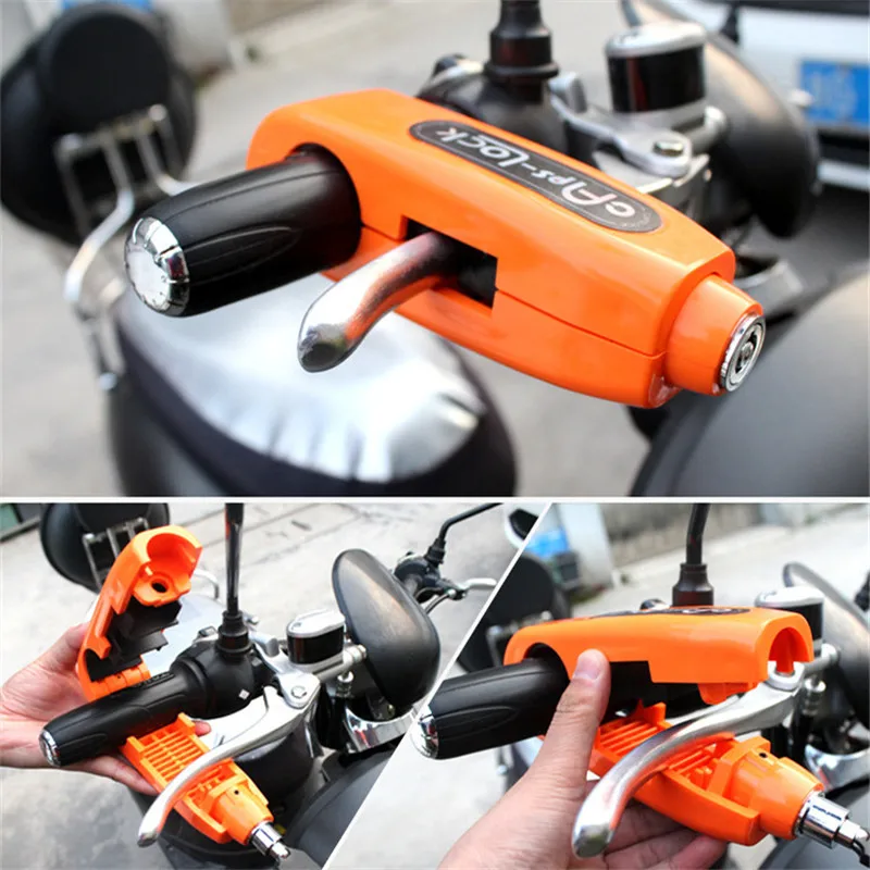 Universal Motorcycle Lock Scooter Handlebar Safety Lock Brake Throttle Grip Anti Theft Protection Security Locks Good Quality
Universal Motorcycle Lock Scooter Handlebar Safety Lock Brake Throttle Grip Anti Theft Protection Security Locks Good Quality