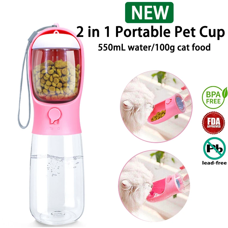 2 in 1 Portable Pet Cup 500ML Dog Water Bottle Feeder PET Bowl Leak Proof Food Bottle Cat Bottle Pets Outdoor Travel Drinking
2 in 1 Portable Pet Cup 500ML Dog Water Bottle Feeder PET Bowl Leak Proof Food Bottle Cat Bottle Pets Outdoor Travel Drinking