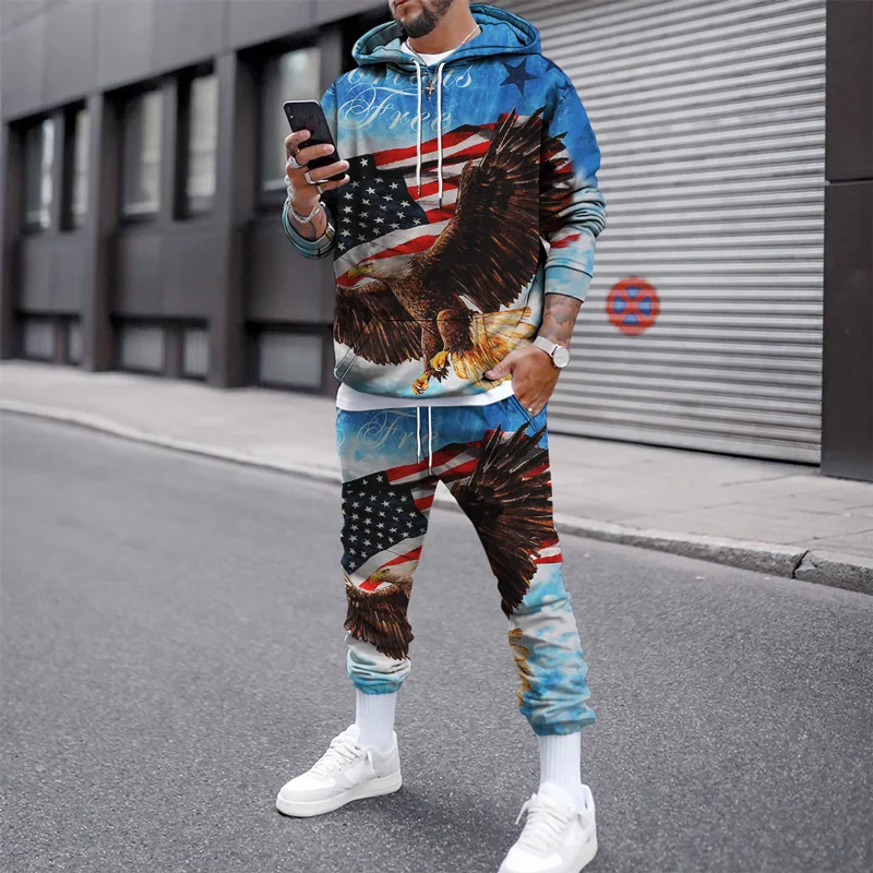 2022 New 3D Print Sportswear Men Hoodie Two Piece Set Loose Long-sleeve Hoodie Sweatshirt + Pants Set Hoodie Jogging Tracksuits
2022 New 3D Print Sportswear Men Hoodie Two Piece Set Loose Long-sleeve Hoodie Sweatshirt + Pants Set Hoodie Jogging Tracksuits