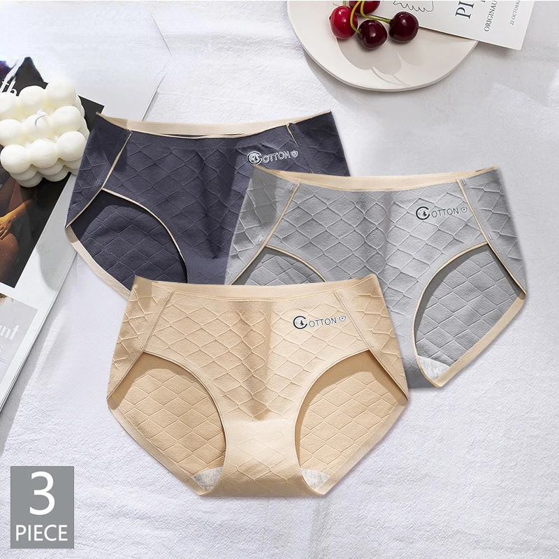 3 Pcs / Lot ! Women Underwear Cotton Panties Mid Waist Girls Briefs Comfortalbe Solid Underpants M to XL 
3 Pcs / Lot ! Women Underwear Cotton Panties Mid Waist Girls Briefs Comfortalbe Solid Underpants M to XL