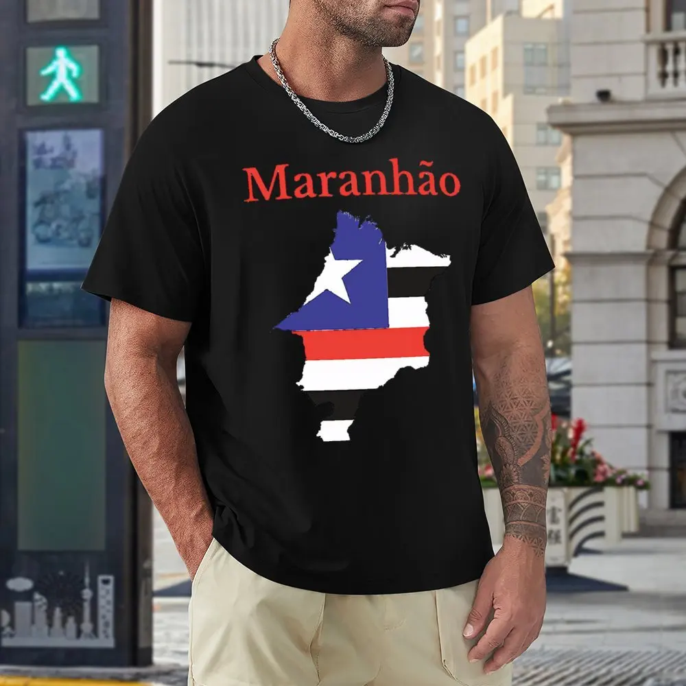 

Crewneck Maranhao State Map Flag Brazil T-shirt Campaign T-shirts Novelty Nerdy Leisure Eur Size