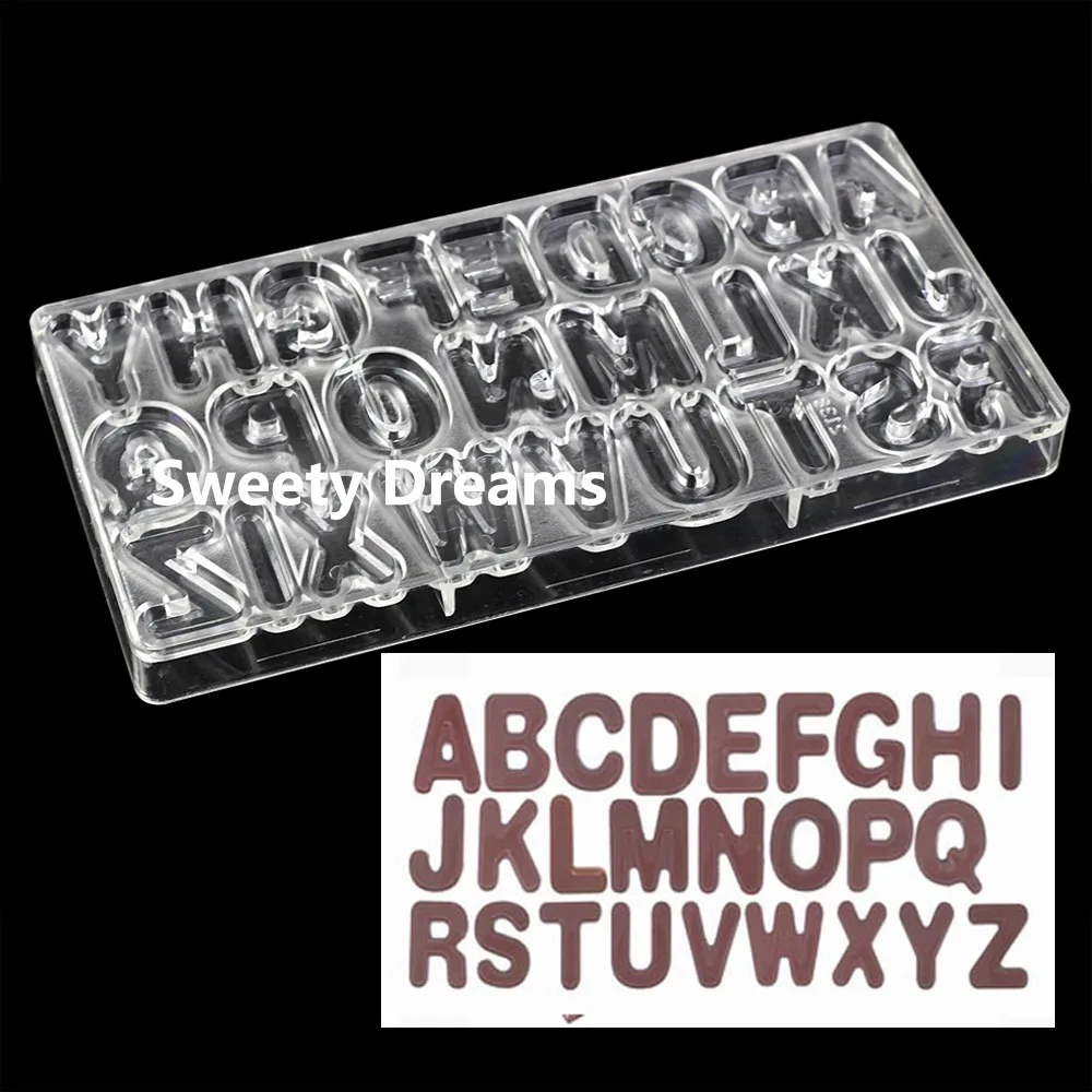 Форма для шоколада из поликарбоната в форме английского алфавита, сладости для выпечки, конфеты, инструменты для выпечки, кондитерские изде... 
Форма для шоколада из поликарбоната в форме английского алфавита, сладости для выпечки, конфеты, инструменты для выпечки, кондитерские изде...