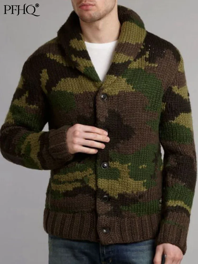PFHQ Men's Fashion Casual Knitted Coat Personality Autumn Winter New Trendy Camouflage Sweater Lapel Long Sleeve Clothes 21Q4387
PFHQ Men's Fashion Casual Knitted Coat Personality Autumn Winter New Trendy Camouflage Sweater Lapel Long Sleeve Clothes 21Q4387