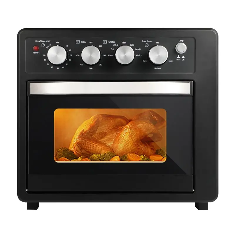 Air Fryer 10QT, Countertop Toaster Oven, 4 Slice Toaster Air Fryer Oven Warm, Broil, Toast, Bake, Air Fry, Oil-Free, Black Stain
Air Fryer 10QT, Countertop Toaster Oven, 4 Slice Toaster Air Fryer Oven Warm, Broil, Toast, Bake, Air Fry, Oil-Free, Black Stain