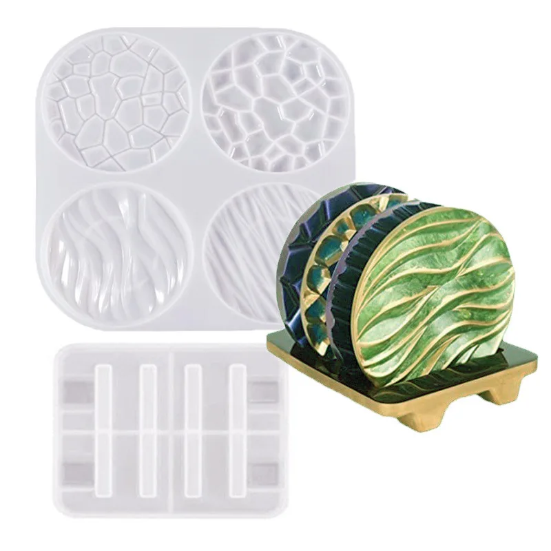 DIY Crystal Epoxy Resin Mold 4 Even Round Wave Cosater Making Mold with Storage Base Set Silicone Mold Household Craft Tools
DIY Crystal Epoxy Resin Mold 4 Even Round Wave Cosater Making Mold with Storage Base Set Silicone Mold Household Craft Tools