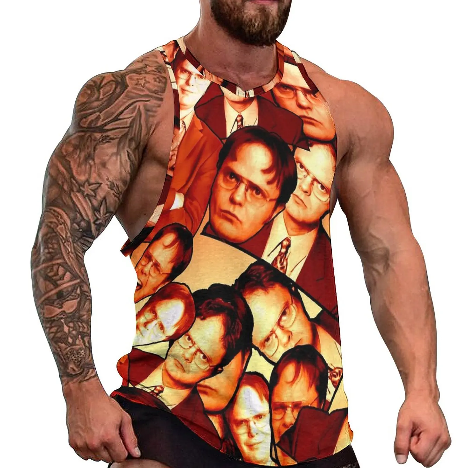 Dwight Schrute Print Tank Top The Office Vintage Tops Beach Gym Man's Pattern Sleeveless Vests Large Size 4XL 5XL
Dwight Schrute Print Tank Top The Office Vintage Tops Beach Gym Man's Pattern Sleeveless Vests Large Size 4XL 5XL