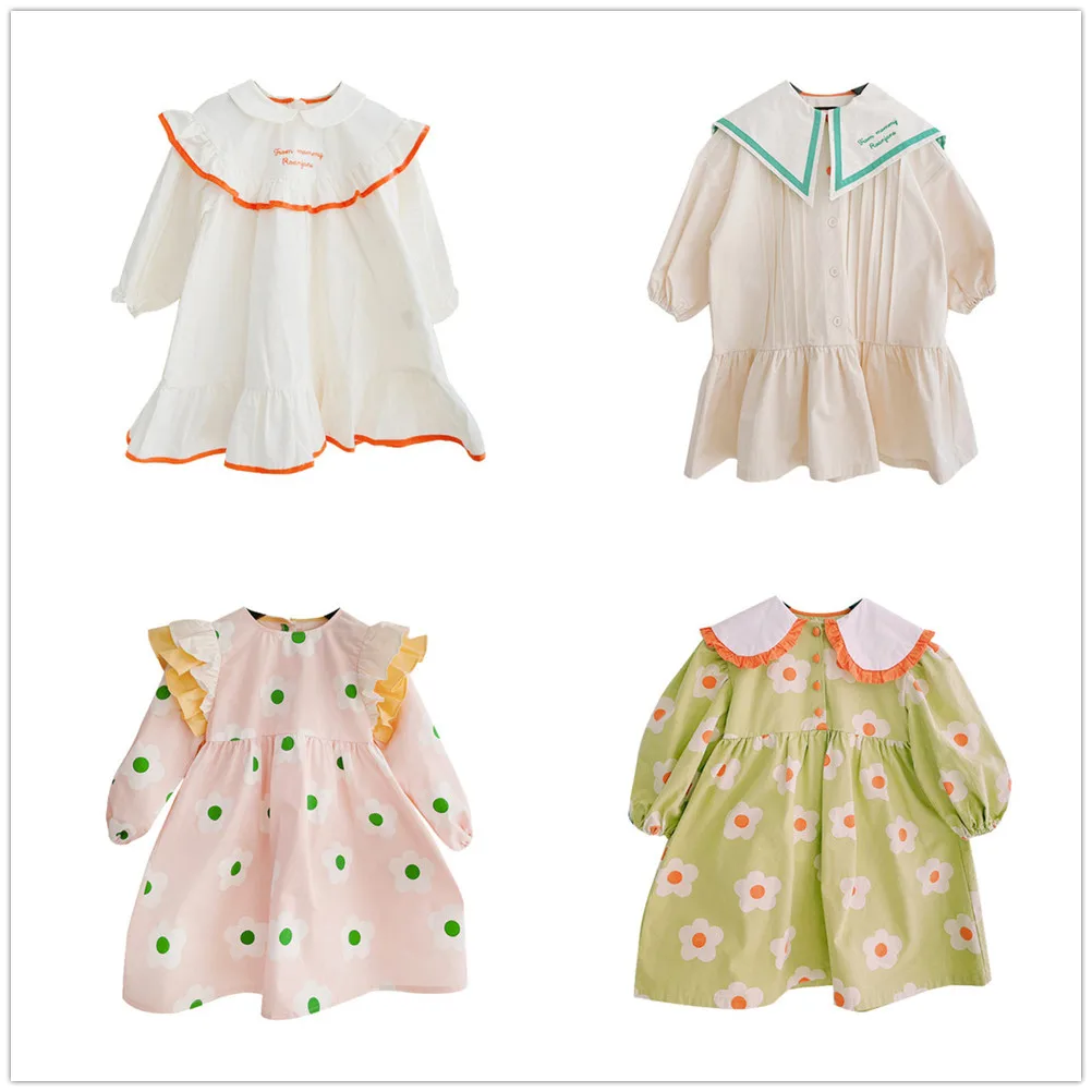 RJ 2021 Spring New Children's Dress Korean Cartoon Lapel Princess Dress Children's Dress Western Style Baby Dress
RJ 2021 Spring New Children's Dress Korean Cartoon Lapel Princess Dress Children's Dress Western Style Baby Dress