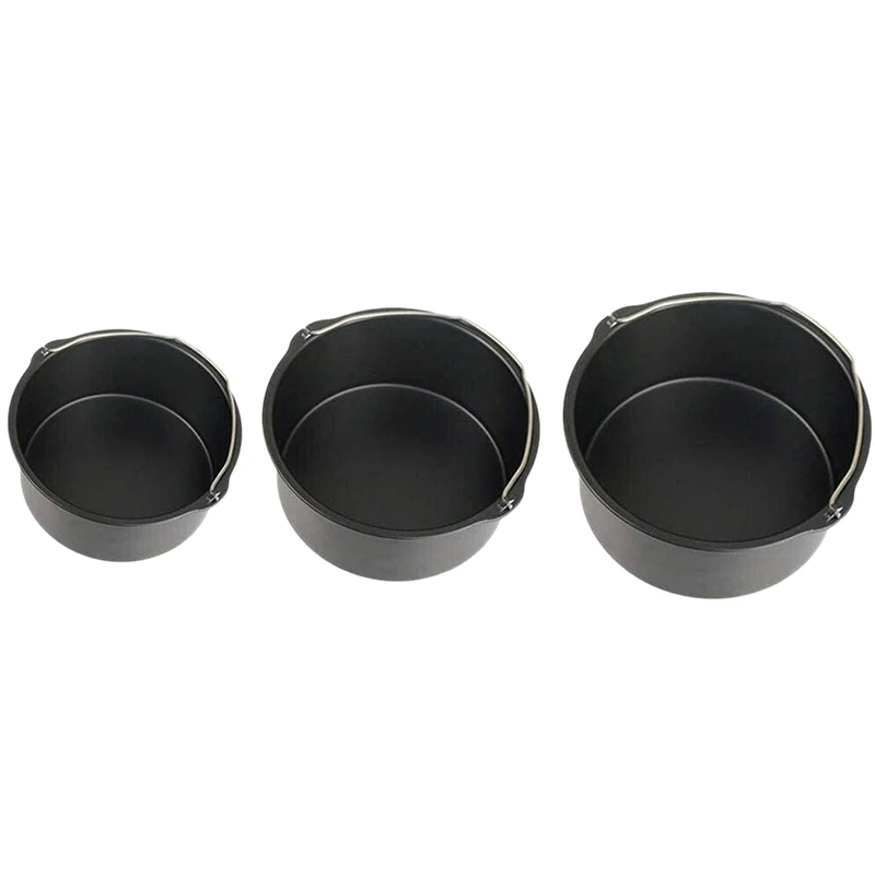 Air Fryer Accessories, Air Fryer Cake Barrel Bread Baking Basket Air Frying Pan Grill Pot With Handle
Air Fryer Accessories, Air Fryer Cake Barrel Bread Baking Basket Air Frying Pan Grill Pot With Handle