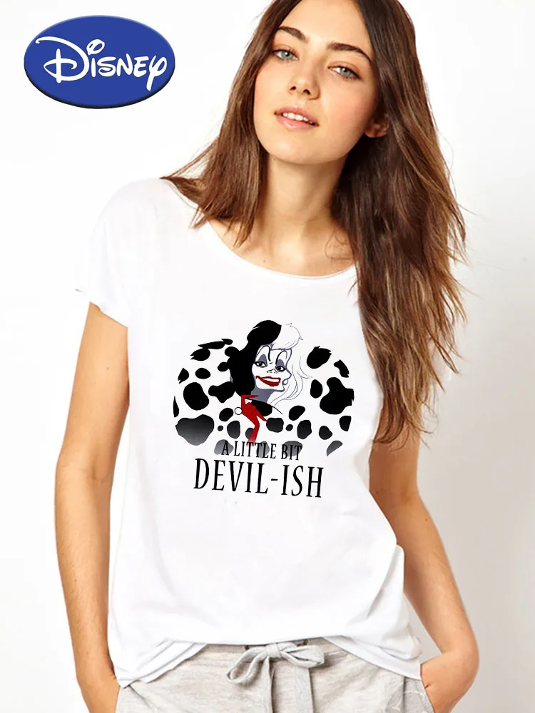 Disney A Little Bit Villain T-Shirts Femme Casual Family Look Funny White Top Crewneck Tshirt Soft Fabric Tunik Spain Ropa Mujer
Disney A Little Bit Villain T-Shirts Femme Casual Family Look Funny White Top Crewneck Tshirt Soft Fabric Tunik Spain Ropa Mujer