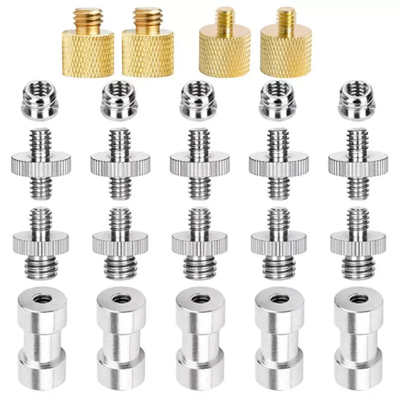 1Set 1/4" and 3/8" Converter Threaded Screws Metal Adapter Mount for Camera/Tripod/Monopod/Ballhead/Light Stand/Should
1Set 1/4" and 3/8" Converter Threaded Screws Metal Adapter Mount for Camera/Tripod/Monopod/Ballhead/Light Stand/Should