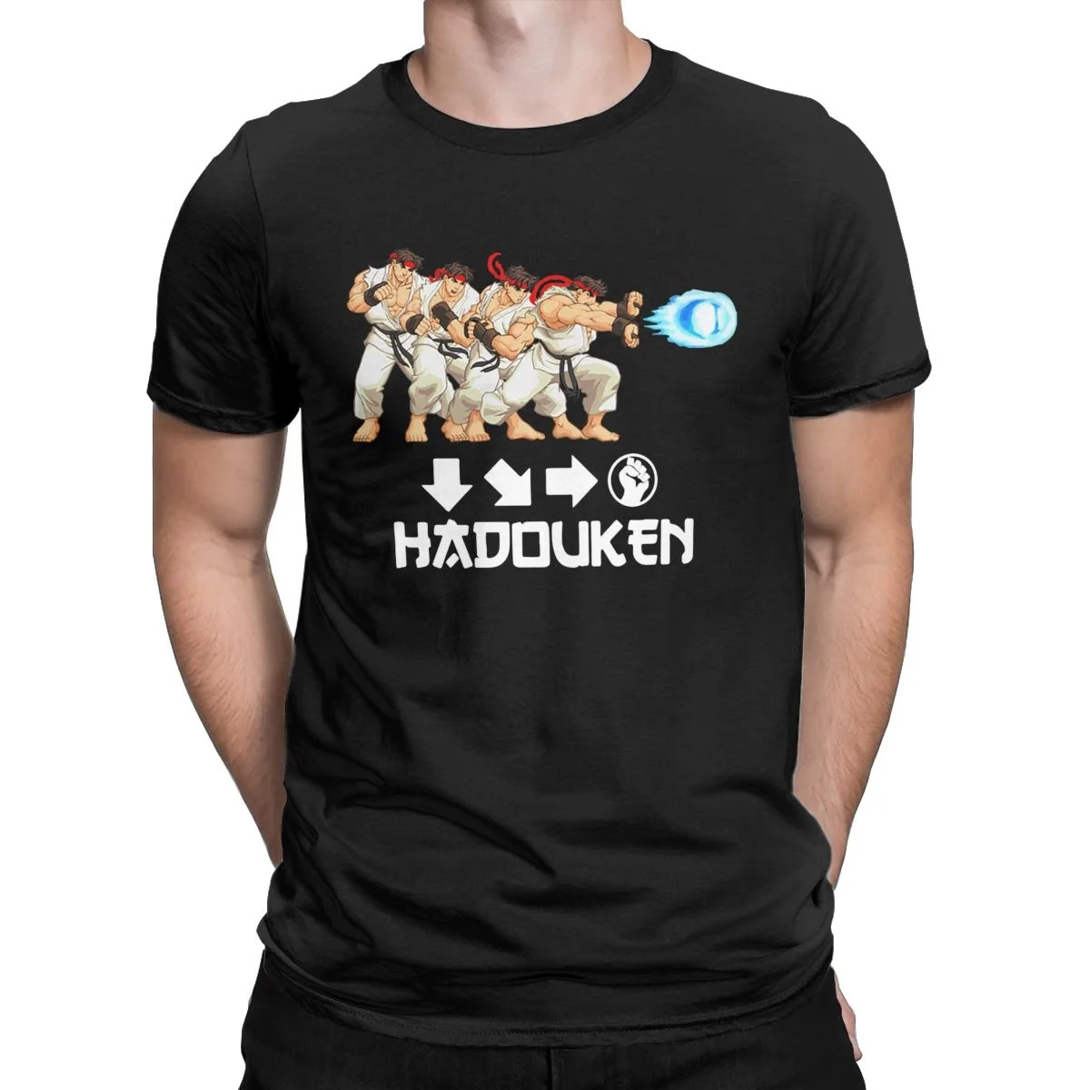 Funny Hadouken Street Fighter Men's shirt Crewneck Pure Cotton T Shirts Short Sleeve Tees New Arrival Clothing
Funny Hadouken Street Fighter Men's shirt Crewneck Pure Cotton T Shirts Short Sleeve Tees New Arrival Clothing