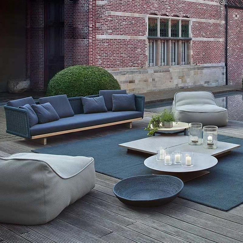 Outdoor sofa courtyard sunshine room rattan sofa hotel garden teak rattan chair combination designer furniture
Outdoor sofa courtyard sunshine room rattan sofa hotel garden teak rattan chair combination designer furniture