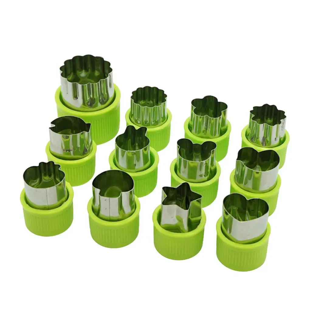 Rice Vegetable Fruit Cutter Mold 12Pcs/set Flowers Cartoon Cutter Mold Stainless Steel Cake Cookie Biscuit Cutting Shape Tools
Rice Vegetable Fruit Cutter Mold 12Pcs/set Flowers Cartoon Cutter Mold Stainless Steel Cake Cookie Biscuit Cutting Shape Tools