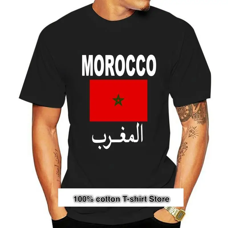Camiseta de манга corta para hombre y mujer, camiseta унисекс с bandera marroqui, camiseta guay
Camiseta de манга corta para hombre y mujer, camiseta унисекс с bandera marroqui, camiseta guay