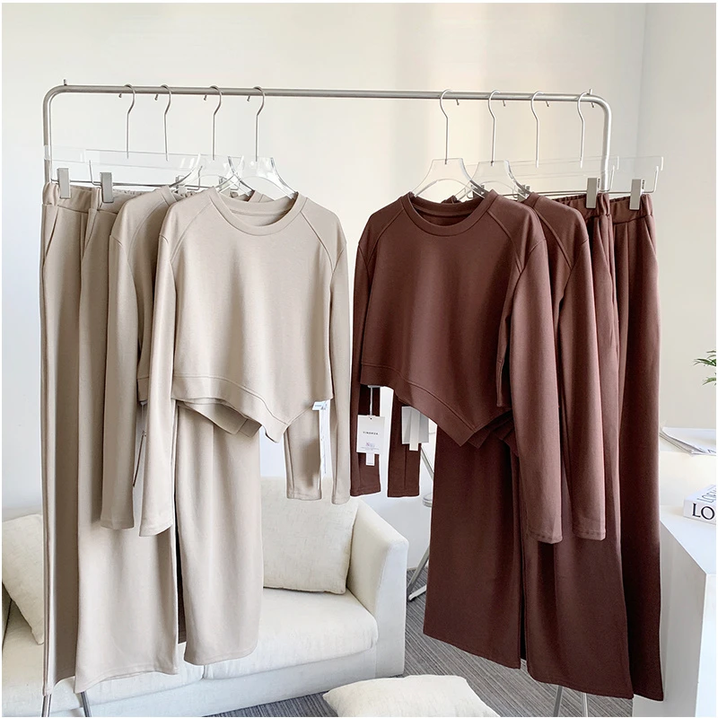 Women Two Piece Set Outfits Autumn Female Solid Color Tracksuit Sweatshirts and High Waist Pants Ladies Casual Sport Suit G43
Women Two Piece Set Outfits Autumn Female Solid Color Tracksuit Sweatshirts and High Waist Pants Ladies Casual Sport Suit G43