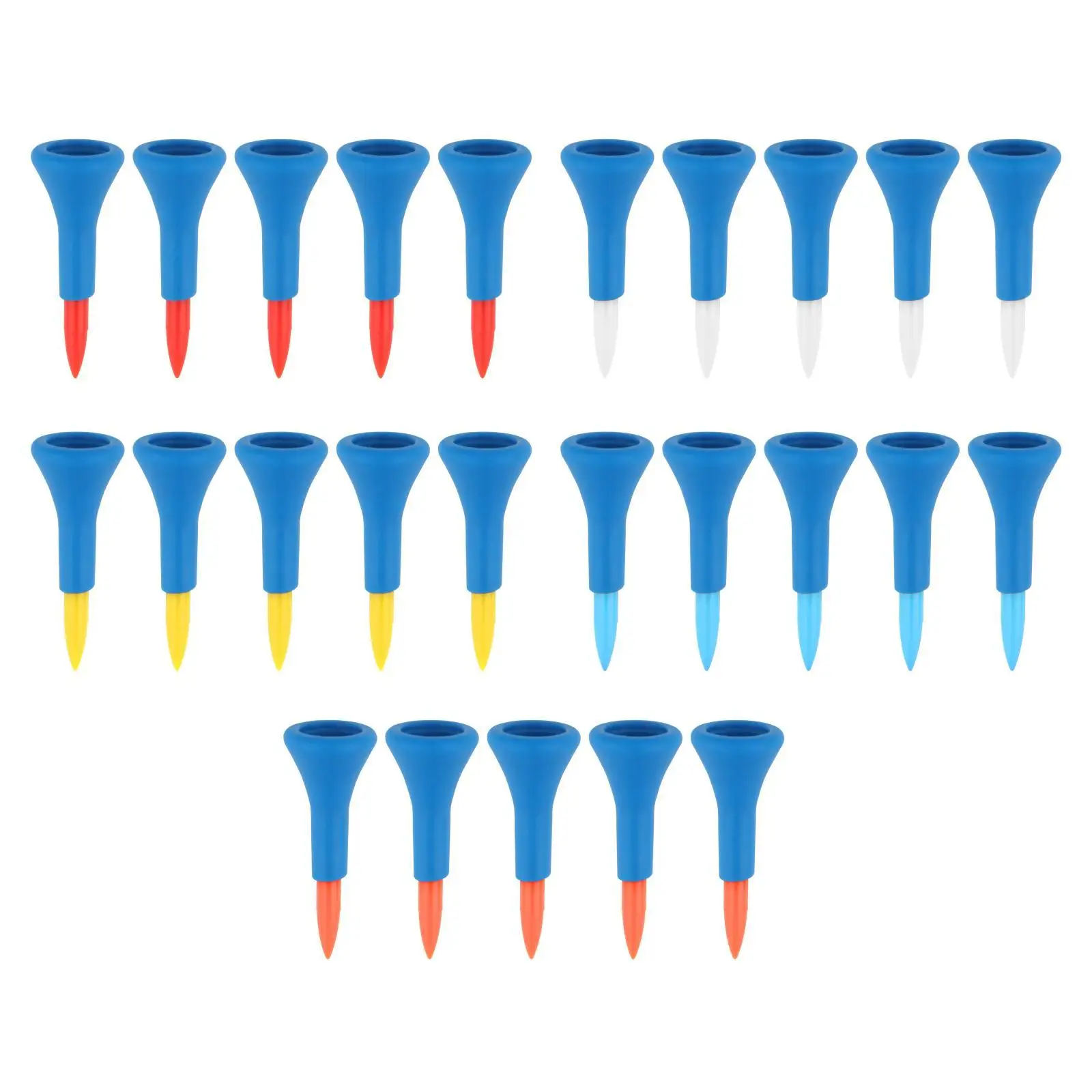 5Pcs Durable Golf Rubber Tees Almost Unbreakable 42mm Training Aid Plastic Mat for Range Practice Men Driving Outdoor Training
5Pcs Durable Golf Rubber Tees Almost Unbreakable 42mm Training Aid Plastic Mat for Range Practice Men Driving Outdoor Training