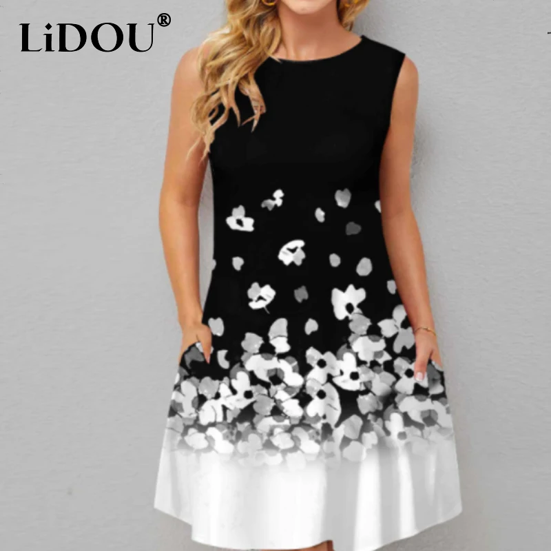 O Neck Sleeveless Loose Casual Tank Dress Summer New Fashion Floral Print Midi Dresses Sweet Elegant Party Vestido Robe Femme
O Neck Sleeveless Loose Casual Tank Dress Summer New Fashion Floral Print Midi Dresses Sweet Elegant Party Vestido Robe Femme