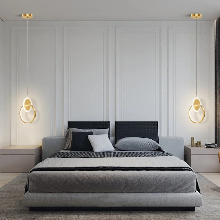 Bedroom Bedside Chandelier Modern Minimalist New Single-head Long-line Small Chandelier Light Luxury TV Background Wall Lamp
Bedroom Bedside Chandelier Modern Minimalist New Single-head Long-line Small Chandelier Light Luxury TV Background Wall Lamp