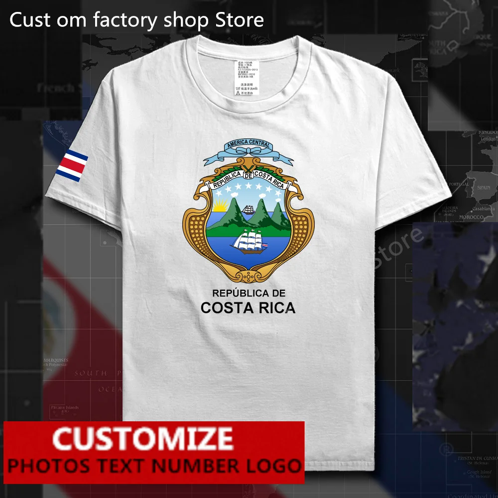 Costa Rica Flag T shirt Free Custom Jersey Fans DIY Name Number LOGO 100% Cotton T-shirts Men Women Loose Casual CRI T-shirt
Costa Rica Flag T shirt Free Custom Jersey Fans DIY Name Number LOGO 100% Cotton T-shirts Men Women Loose Casual CRI T-shirt