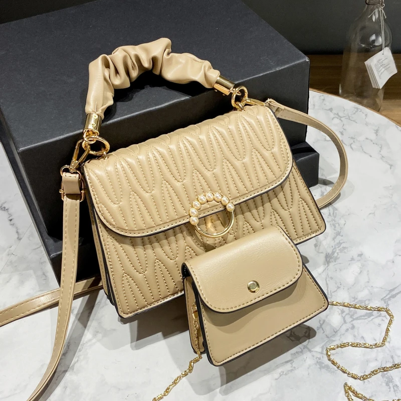 Chain Women Bags Set 2 Pcs PU Leather Handbag Women Casual Tote Bag Ladies Shoulder Bag For Women 2022 Elegant Messenger Bag
Chain Women Bags Set 2 Pcs PU Leather Handbag Women Casual Tote Bag Ladies Shoulder Bag For Women 2022 Elegant Messenger Bag