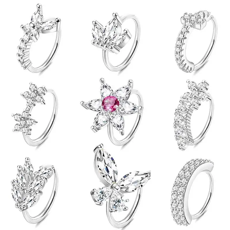 Nose Hoop Ring Hinged Segment Piercing Zircon Septum Piercing Opal Ear Cartilage Tragus Helix Lip Nariz Pircing Cuff Goth Hoop
Nose Hoop Ring Hinged Segment Piercing Zircon Septum Piercing Opal Ear Cartilage Tragus Helix Lip Nariz Pircing Cuff Goth Hoop