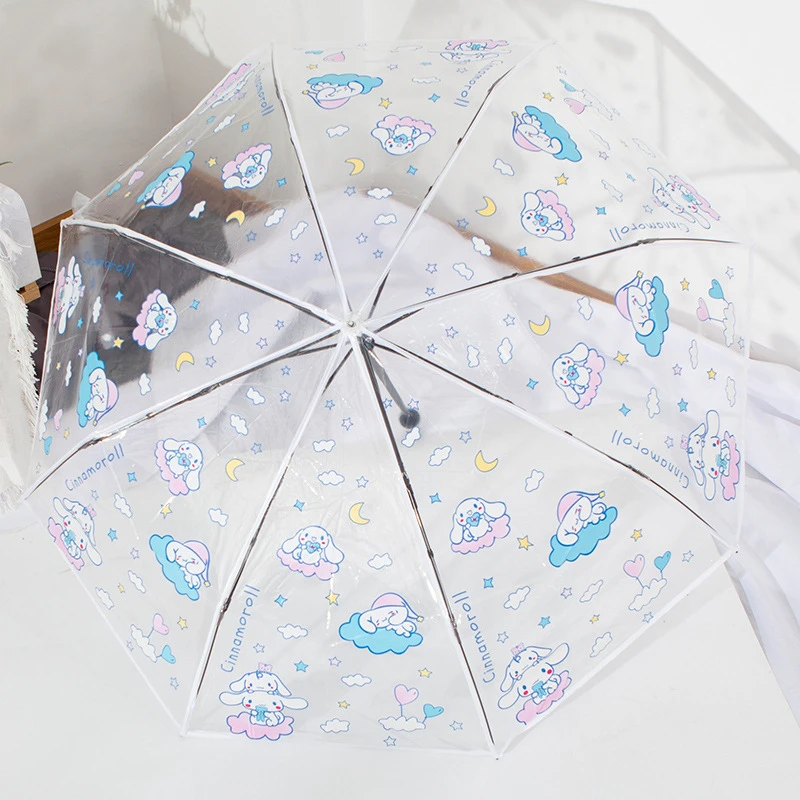 Sanrio Kawaii Cinnamoroll Umbrella Anime Transparent Three-fold Umbrella Automatic Cartoon Fold Girl Heart Umbrella Cute Gift
Sanrio Kawaii Cinnamoroll Umbrella Anime Transparent Three-fold Umbrella Automatic Cartoon Fold Girl Heart Umbrella Cute Gift