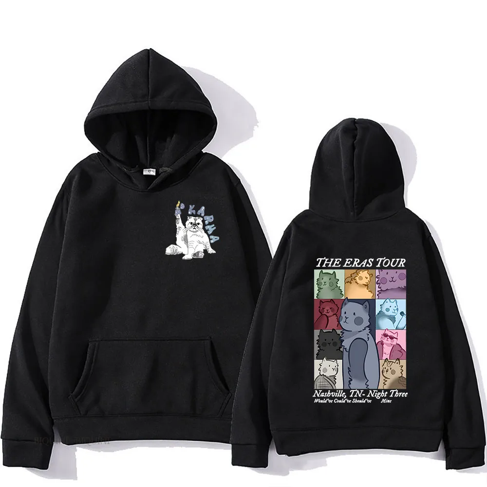The Eras Tour Karma Is A Cat Clothes Kawaii Graphic Hoodies for Girls Korean Anime Sweatshirts Women Men Long Sleeve Pullovers
The Eras Tour Karma Is A Cat Clothes Kawaii Graphic Hoodies for Girls Korean Anime Sweatshirts Women Men Long Sleeve Pullovers