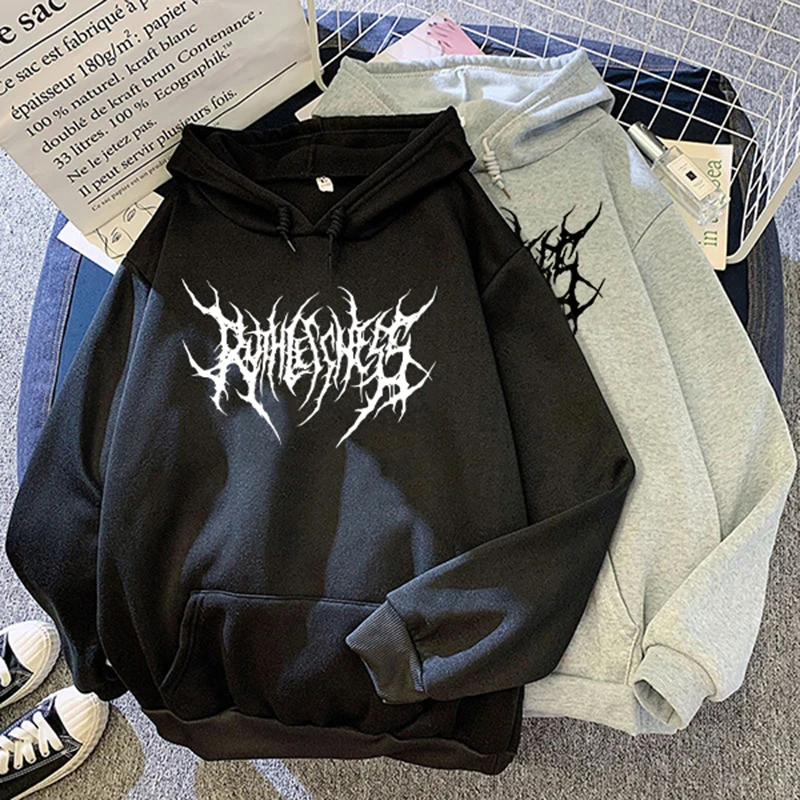 Harajuku Sweatshirts Ladies Warm Gothic Streetwear Punk Women Hoody Horror Fashionable Casual Simple Letter Printing
Harajuku Sweatshirts Ladies Warm Gothic Streetwear Punk Women Hoody Horror Fashionable Casual Simple Letter Printing
